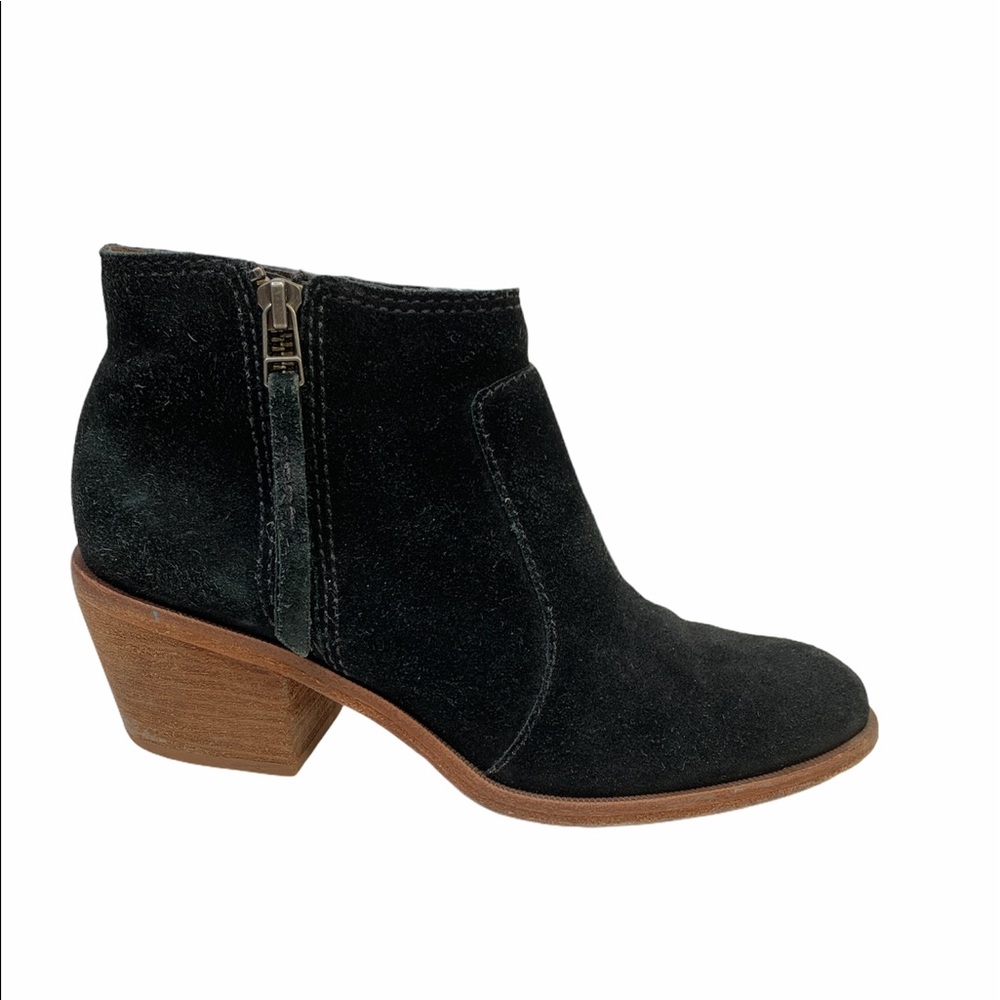 Madewell Janice ankle booties black suede Sz 7